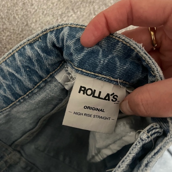 Rollas Original High Rise Straight Jeans - Picture 4 of 5